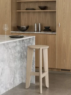 Barhocker -ELI- Farbton Holz, Höhe 75 cm