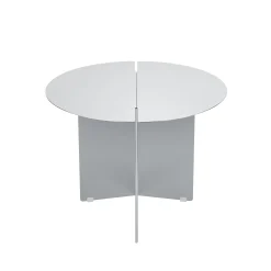 Beistelltisch -ORU- Farbe Edelstahl Matt Size M Ø 50cm