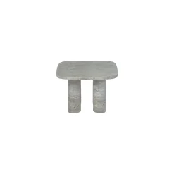 Beistelltisch -VOLOS- Farbe Travertin Silver Size S Rechteckig