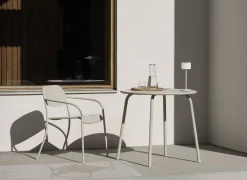 Bistrotisch -YUA- Farbe Silk Gray Ø 80 cm