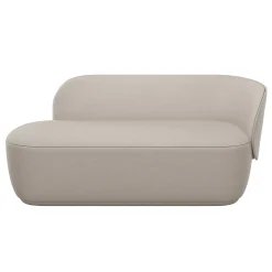 Chaiselongue -KUON- Stoff Socia Farbe Desert rechts
