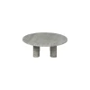 Couchtisch -VOLOS- Farbe Travertin Silver Size L Rund