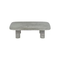 Couchtisch -VOLOS- Farbe Travertin Silver Size L Rechteckig