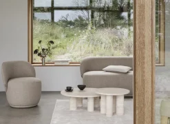 Drehsessel -KUON- Stoff Socia, Farbe Desert