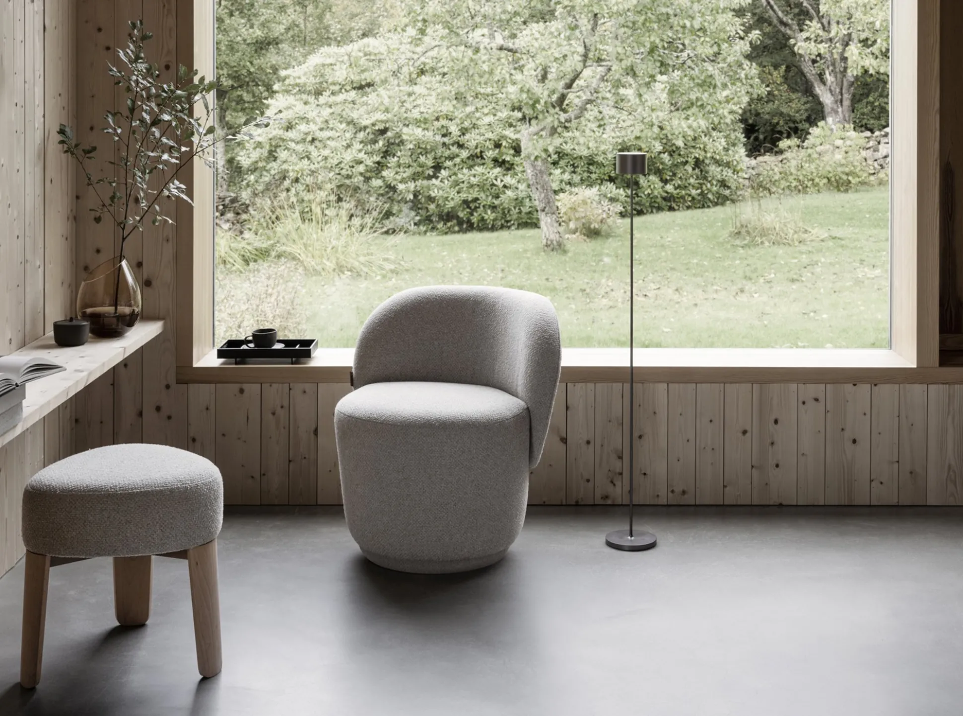 Drehsessel -KUON- Stoff Socia, Farbe Desert