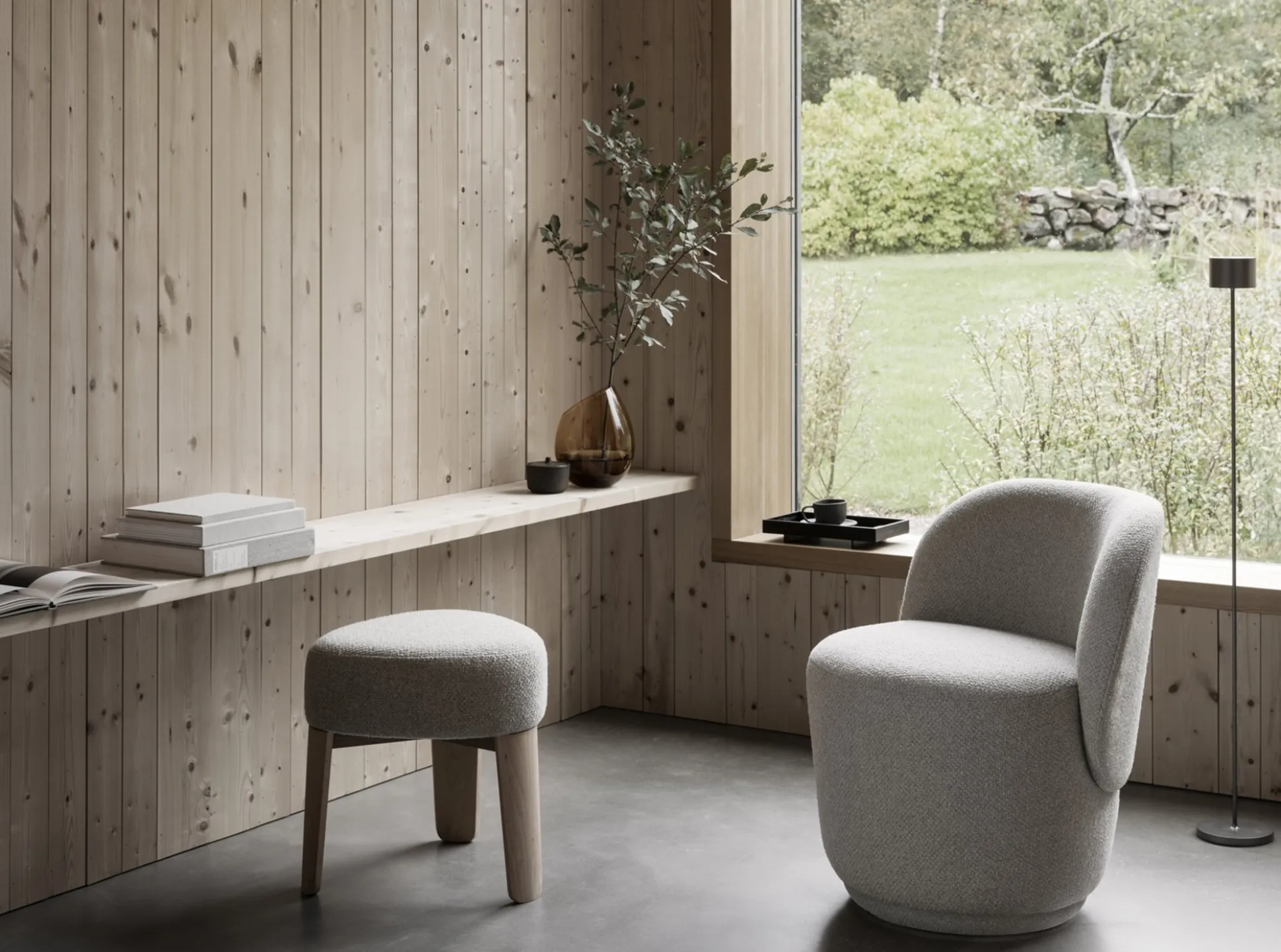 Drehsessel -KUON- Stoff Socia, Farbe Desert
