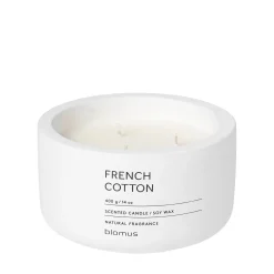Duftkerze -FRAGA- Farbe, Lily White - Duft: French Cotton Ø 13 cm
