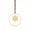 4er Set Weihnachtsschmuck -KITAI- Farbe Gold - Form Sterne