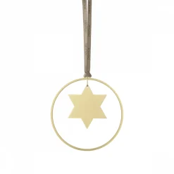 4er Set Weihnachtsschmuck -KITAI- Farbe Gold - Form Sterne