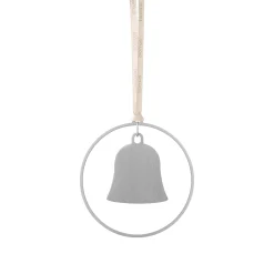 4er Set Weihnachtsschmuck -KITAI- Farbe Silber Glocken
