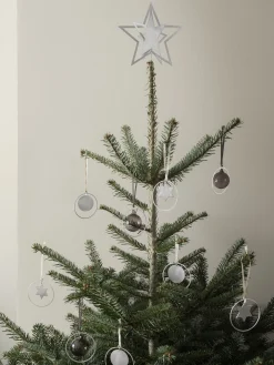4er Set Weihnachtsschmuck -KITAI- Farbe Silber Smoke