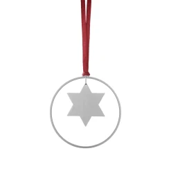4er Set Weihnachtsschmuck -KITAI- Farbe Silber Sterne
