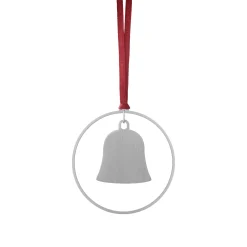 4er Set Weihnachtsschmuck -KITAI- Farbe Silber Glocken
