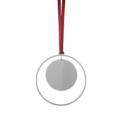 4er Set Weihnachtsschmuck -KITAI- Farbe Silber Kugel