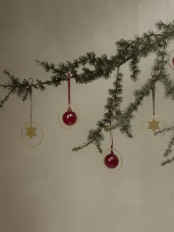 4er Set Weihnachtsschmuck -KITAI- Farbe Gold - Form Sterne