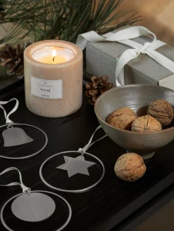 4er Set Weihnachtsschmuck -KITAI- Farbe Silber Kugel