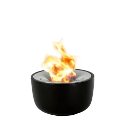 Gelfeuerstelle -FUOCO- aus poliertem Edelstahl Ø 18,5 cm