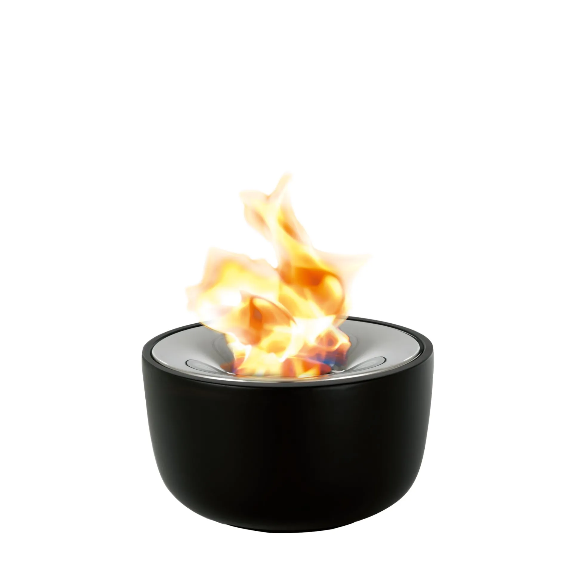 Gelfeuerstelle -FUOCO- aus poliertem Edelstahl Ø 18,5 cm