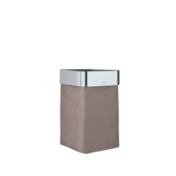 Gästehandtuchkorb -NEXIO- poliert Taupe