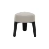 Hocker -KUON- Stoff Socia, Farbe Desert, oak black stained