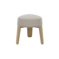 Hocker -KUON- Stoff Socia, Farbe Desert, oak nature