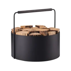 Holzkorb -ASHI- Farbe Black Oak Size L