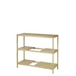 Holzregal -SUKOYA- Farbe natürlich geölt Size S 105 x 92 cm