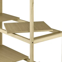 Holzregal -SUKOYA- Farbe natürlich geölt Size L 170 x 105 cm