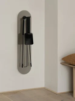Kaminbesteck 5-tlg. Wandmontiert -ASHI- Farbe Black