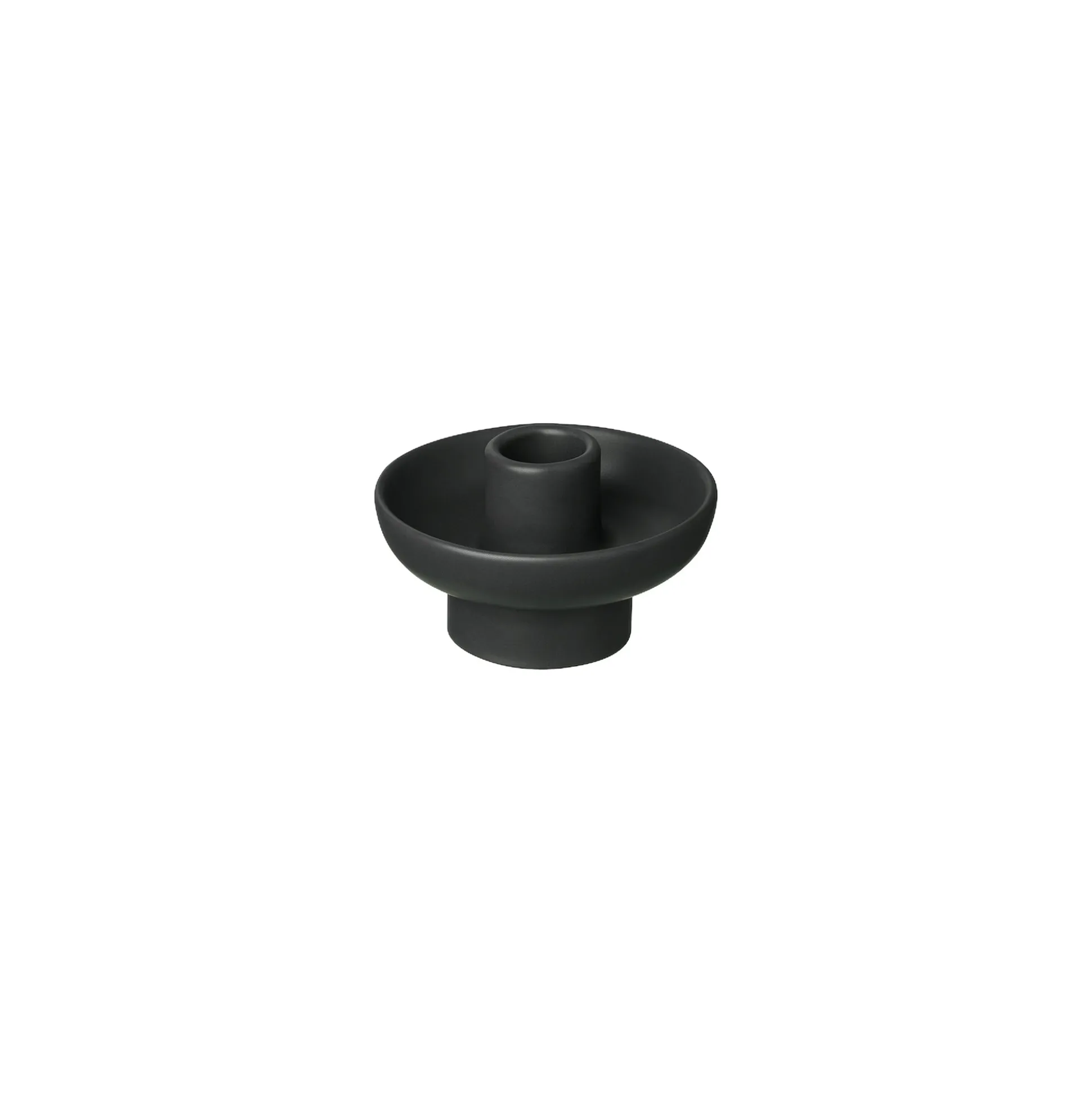 Kerzenhalter -VELA- Farbe Black Size S Form rund Ø 9cm