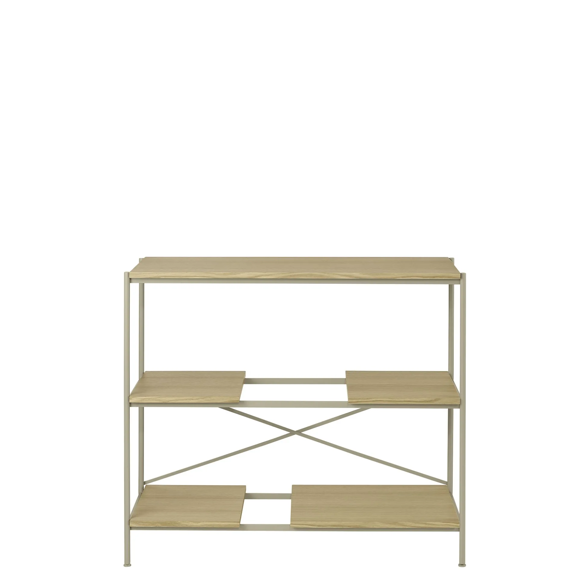 Metallregal -SUKOYA- Farbe Nomad, natürlich geölt Size S 104 x 92 cm