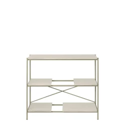 Metallregal -SUKOYA- Farbe Nomad, weiß geölt Size S 104 x 92 cm