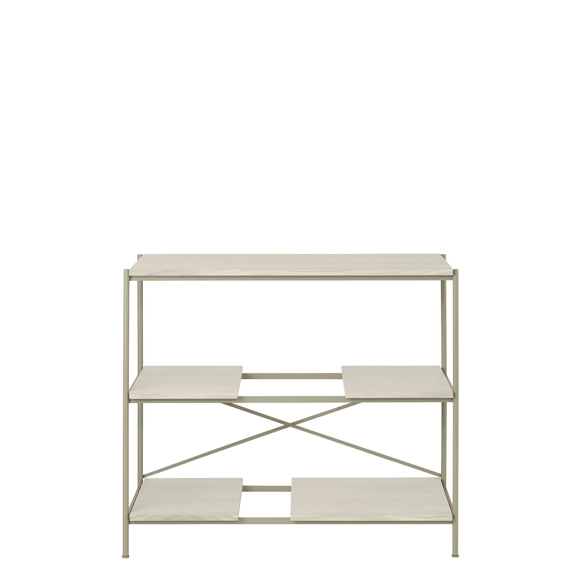 Metallregal -SUKOYA- Farbe Nomad, weiß geölt Size S 104 x 92 cm