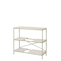 Metallregal -SUKOYA- Farbe Nomad, weiß geölt Size S 104 x 92 cm