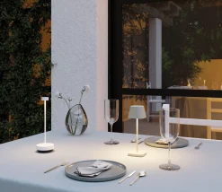 Mobile LED Leuchte -TURAS- Farbe White