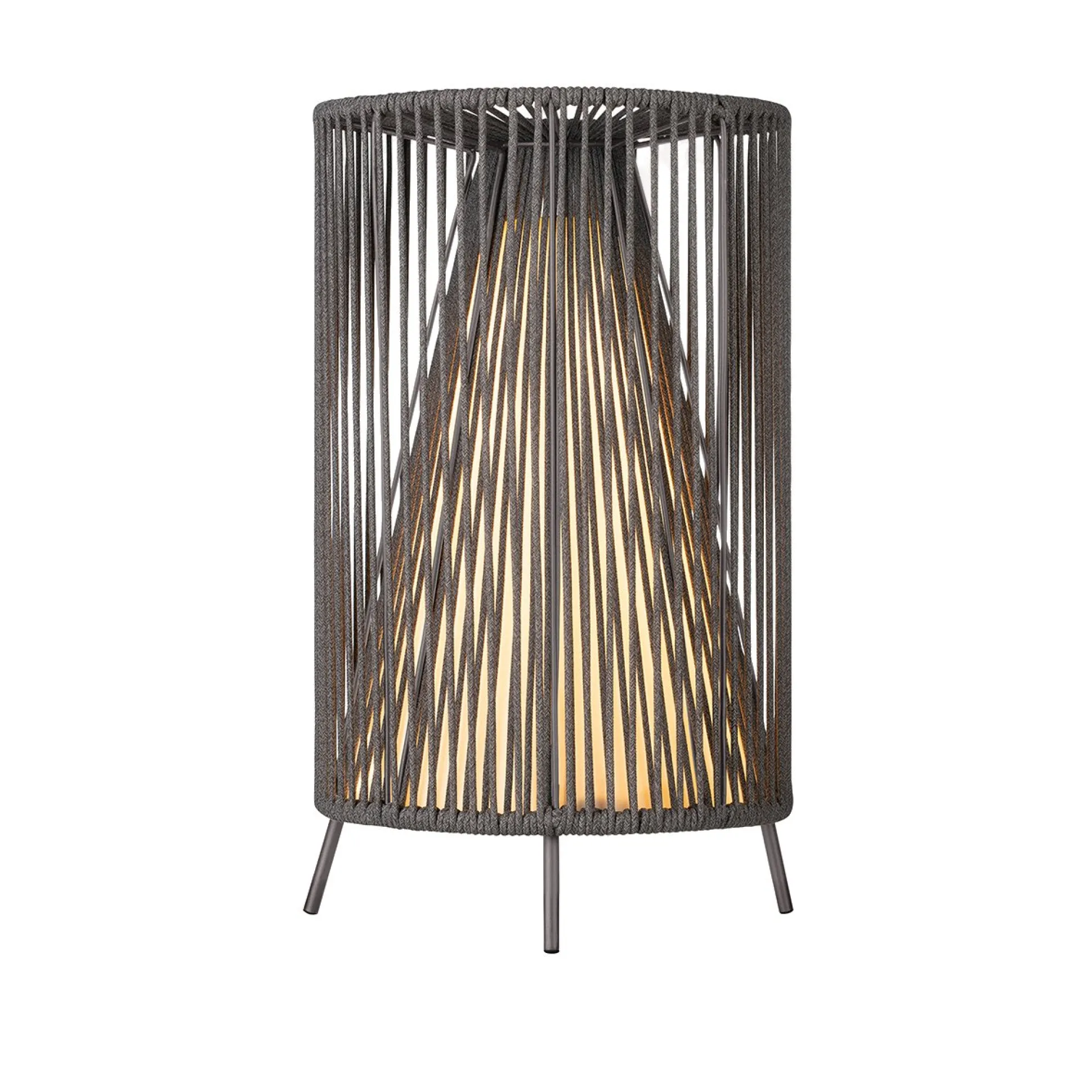 Mobile LED-Leuchte -ROPE- Farbe Coal