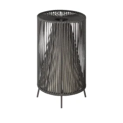Mobile LED-Leuchte -ROPE- Farbe Coal