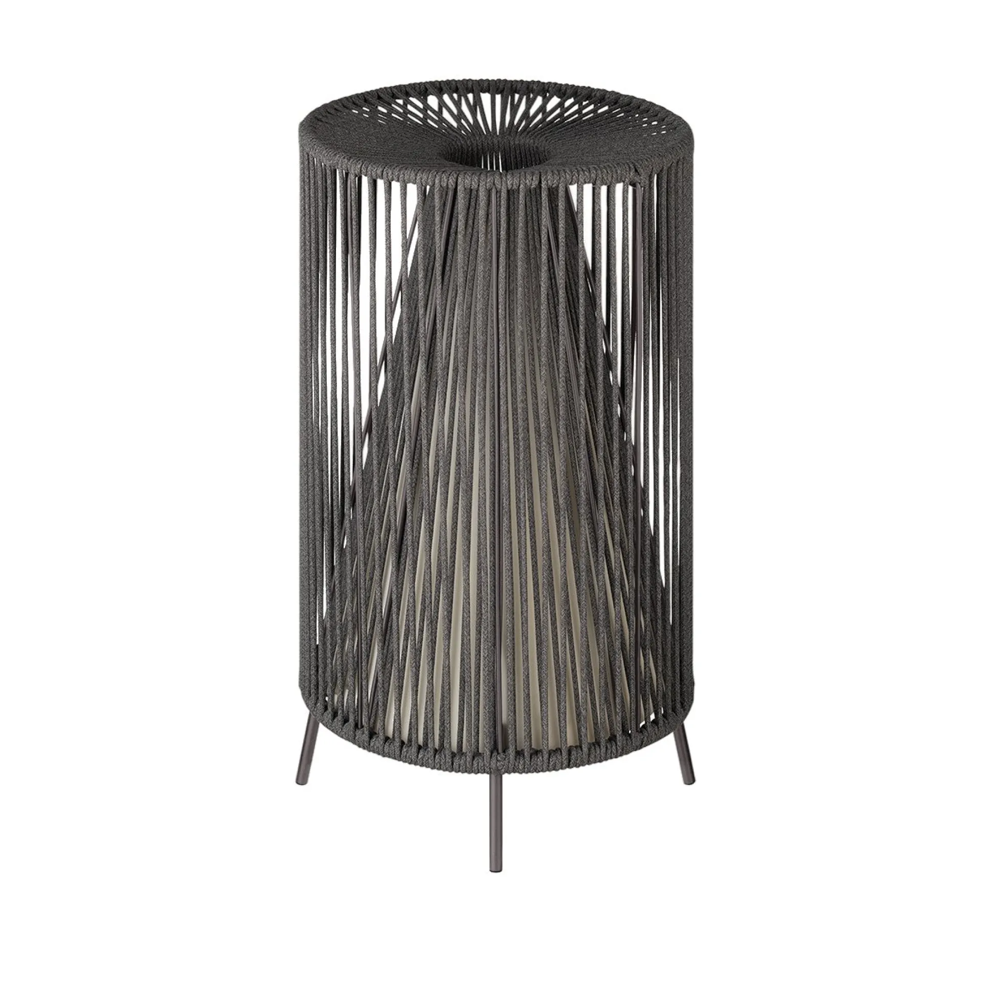 Mobile LED-Leuchte -ROPE- Farbe Coal