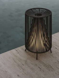 Mobile LED-Leuchte -ROPE- Farbe Coal