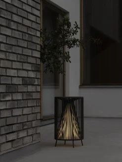 Mobile LED-Leuchte -ROPE- Farbe Coal