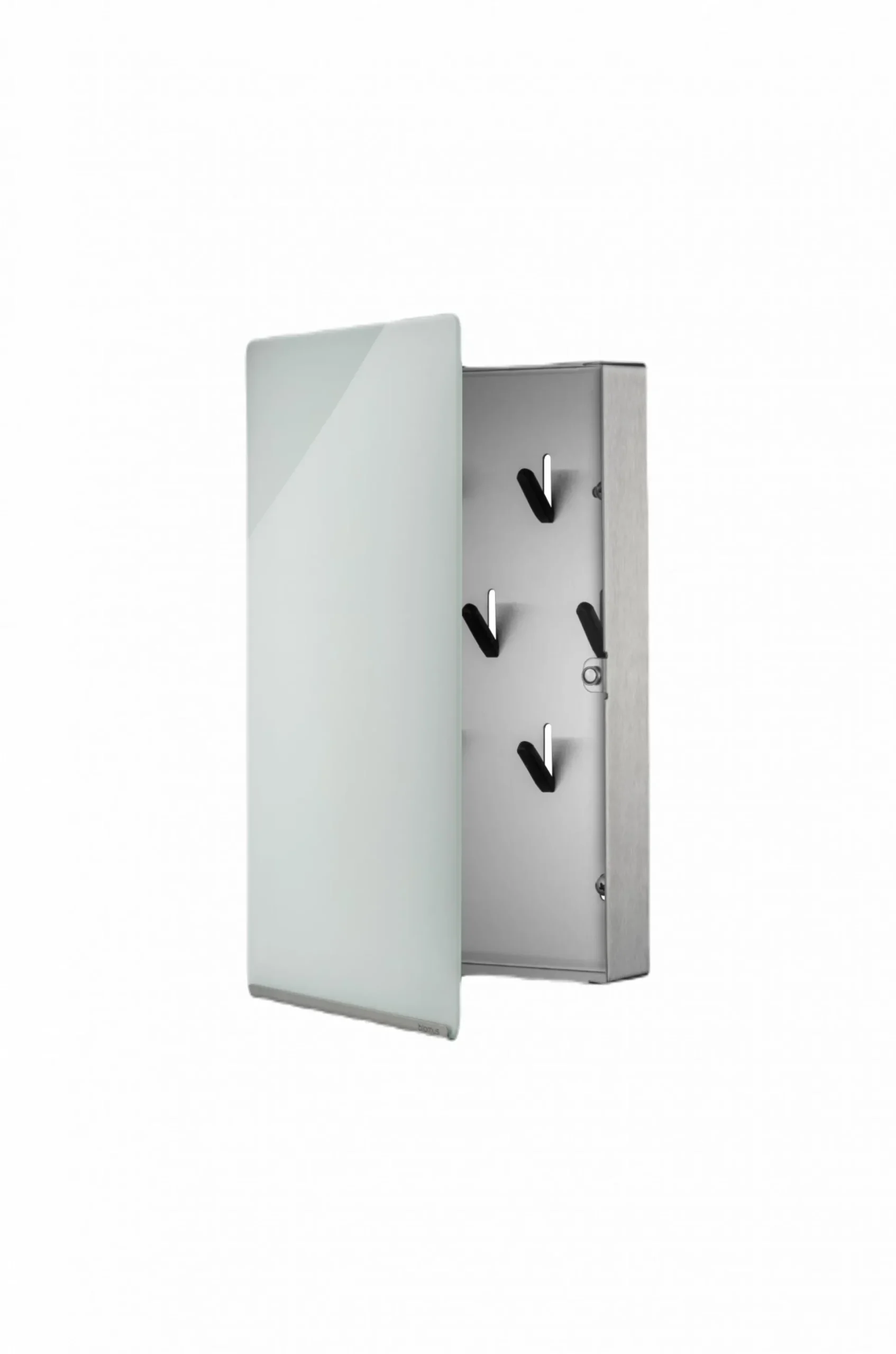 Schlüsselkasten/GlasMagnettafel -VELIO- White 30 x 20 cm Hochformat