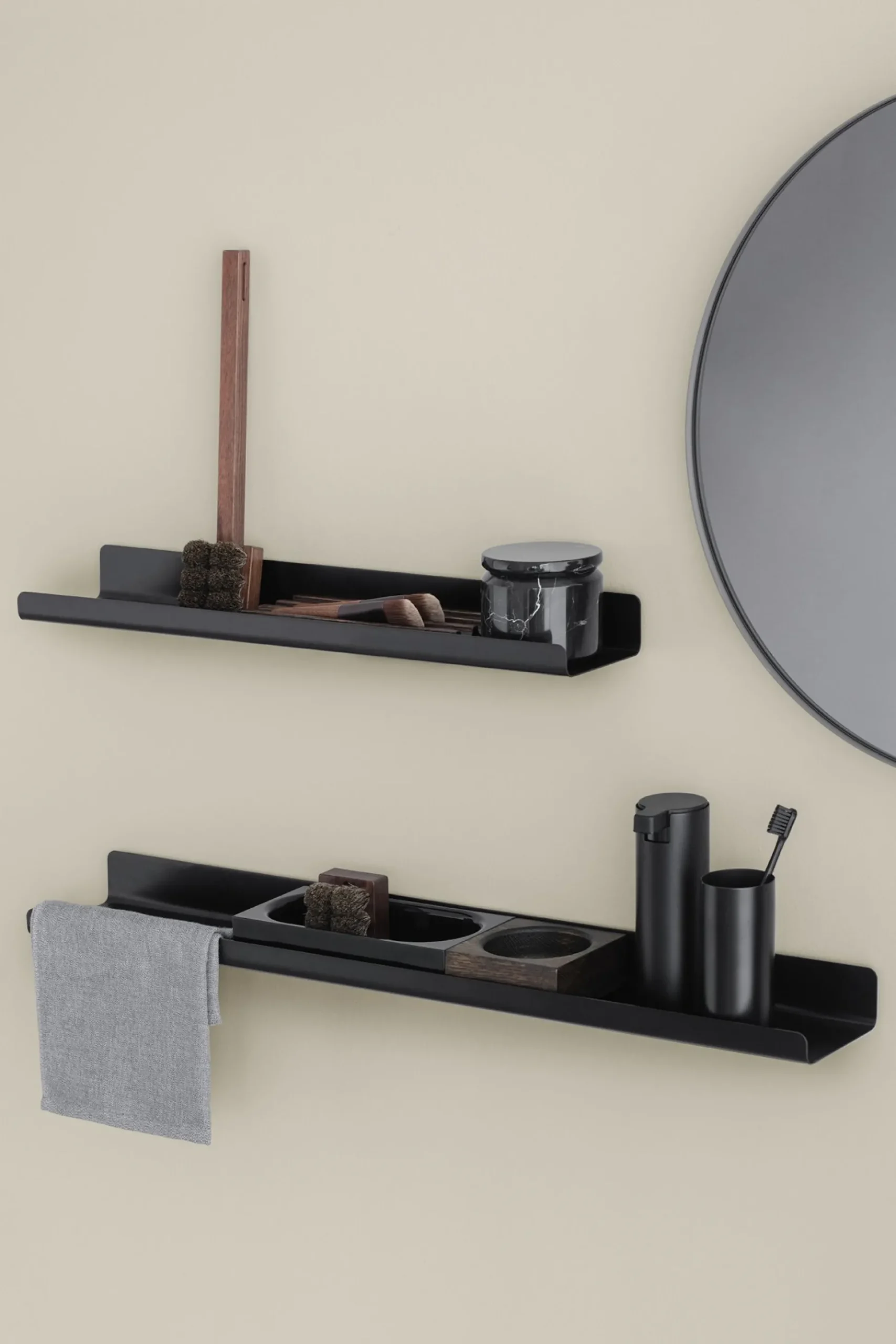 Seifenspender -MODO- Black mit Wandmontage 165 ml