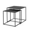 Set 2 Beistelltische -FERA- Farbe Black