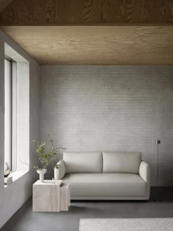Set 2 Beistelltische -VARU- aus Travertin Farbe Beige