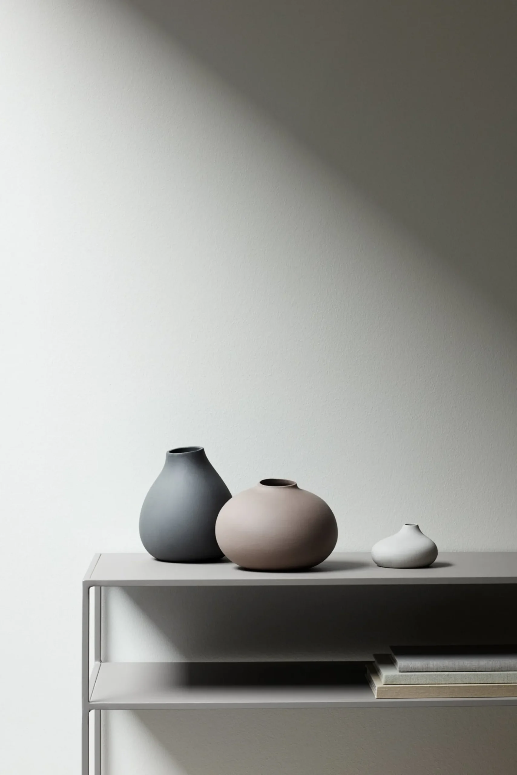 Set 3 Vasen -NONA- Bark, Micro Chio & Pewter