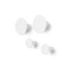 Set 4 Wandhaken -PONTO- Lily White