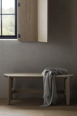 Sitzbank -ELI- Farbton Holz, Höhe 45 cm