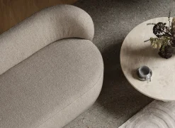 2-Sitzer Sofa -KUON- Stoff Socia Farbe Desert
