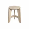 Sitzhocker -ELI- Farbton Holz, Höhe 45 cm