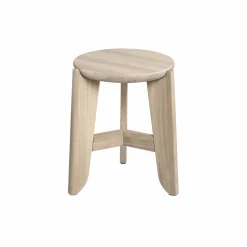 Sitzhocker -ELI- Farbton Holz, Höhe 45 cm